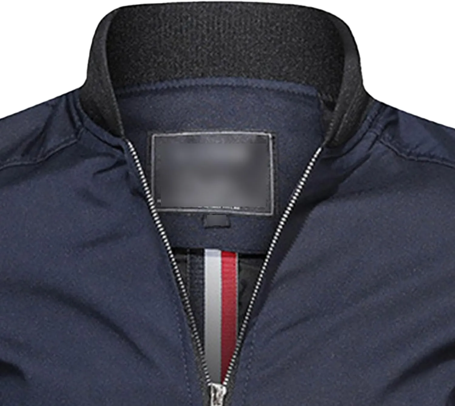 Men's Lightweight Baseball Bomber Jacket Full Zip Stand Collar Varsity Jackets Windproof Outdoor Windbreaker