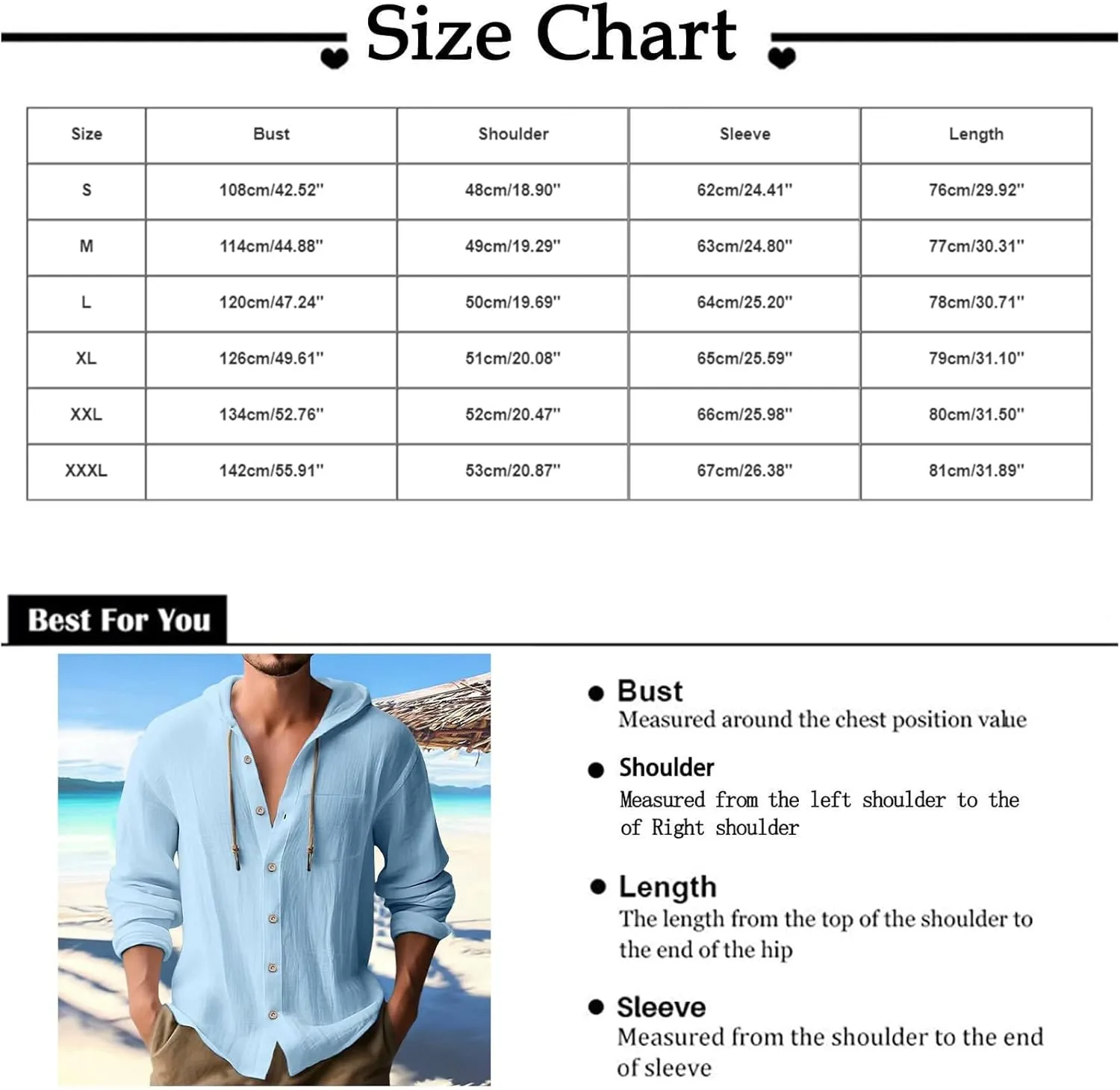 Mens Linen Shirt Long Sleeve Casual Beach Hoodie Button Up Lightweight Summer V Neck Hooded Guayabera Hippie Tshirt