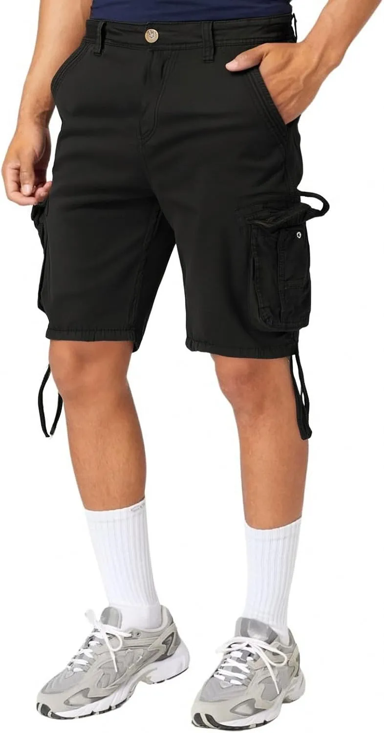 Men's Loose Fit Cargo Shorts with Multi Pockets Outdoor Plus Size Casual Summer Short Pants for Hiking Camping Travel