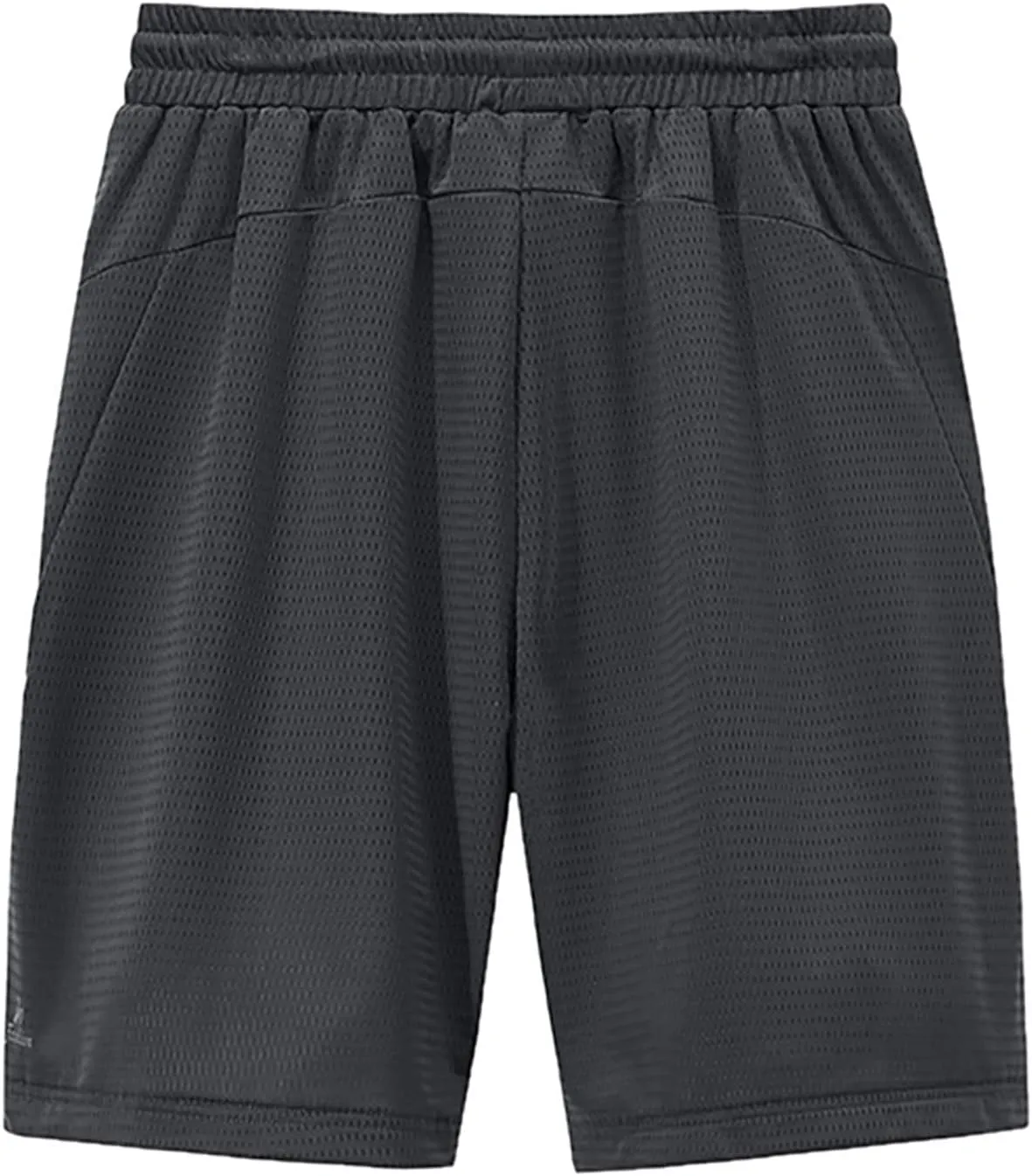 Men's Mesh Quick Dry Athletic Shorts with Zipper Pocket Elastic Waist Drawstring Breathable Gym Running Shorts