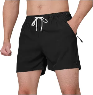 Mens Performance Shorts Quick Dry Drawstring Shorts for Sports Running or Training(Available in Plus Size)