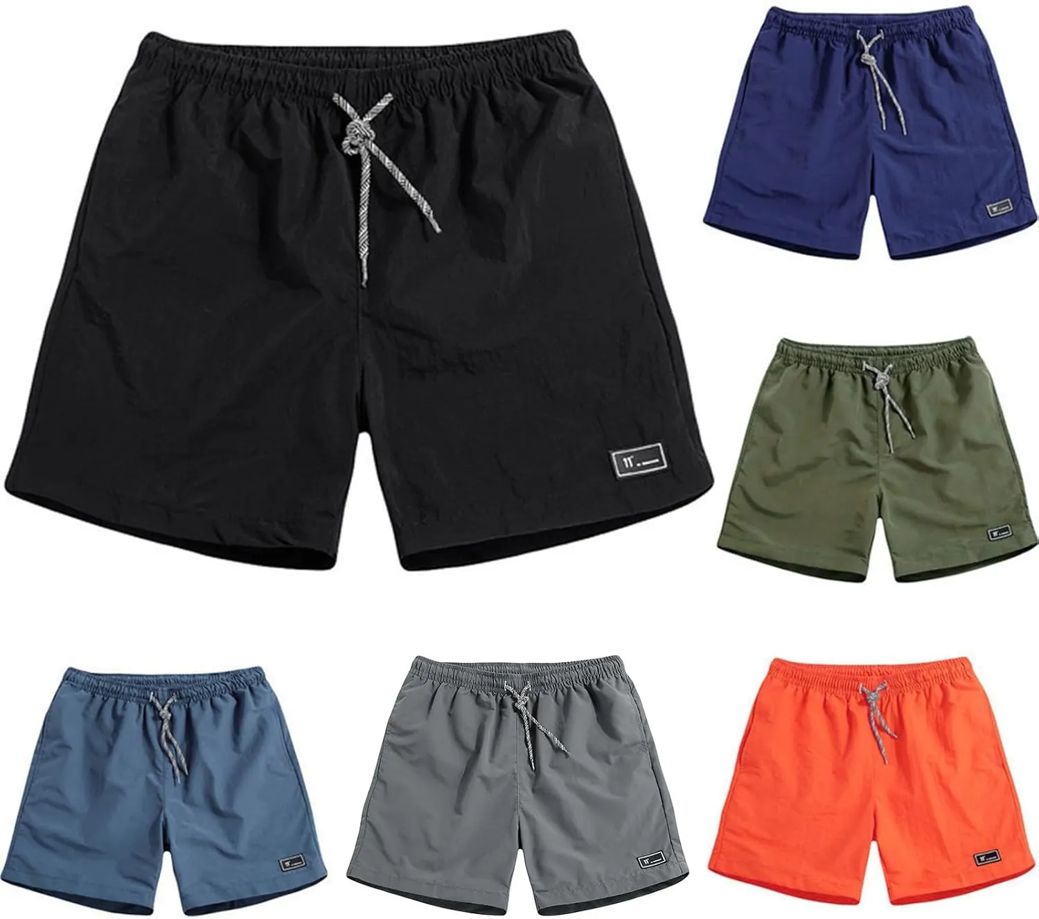 Mens Quick Dry Running Shorts Athletic Workout Gym Shorts Outdoor Casual Lightweight Hiking Beach Shorts Activewear