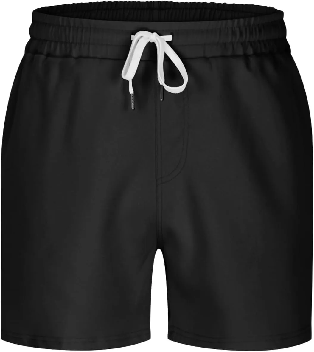 Mens Running Shorts 3 Inch Lightweight Drawstring Waist Athletic Shorts Summer Quick Dry High Split Gym Yoga Shorts