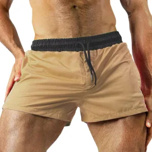 Men's Running Shorts 3 Inch Quick Dry Gym Workout Athletic Jogging Shorts Lightweight Stretch Elastic Waist Sweat Shorts