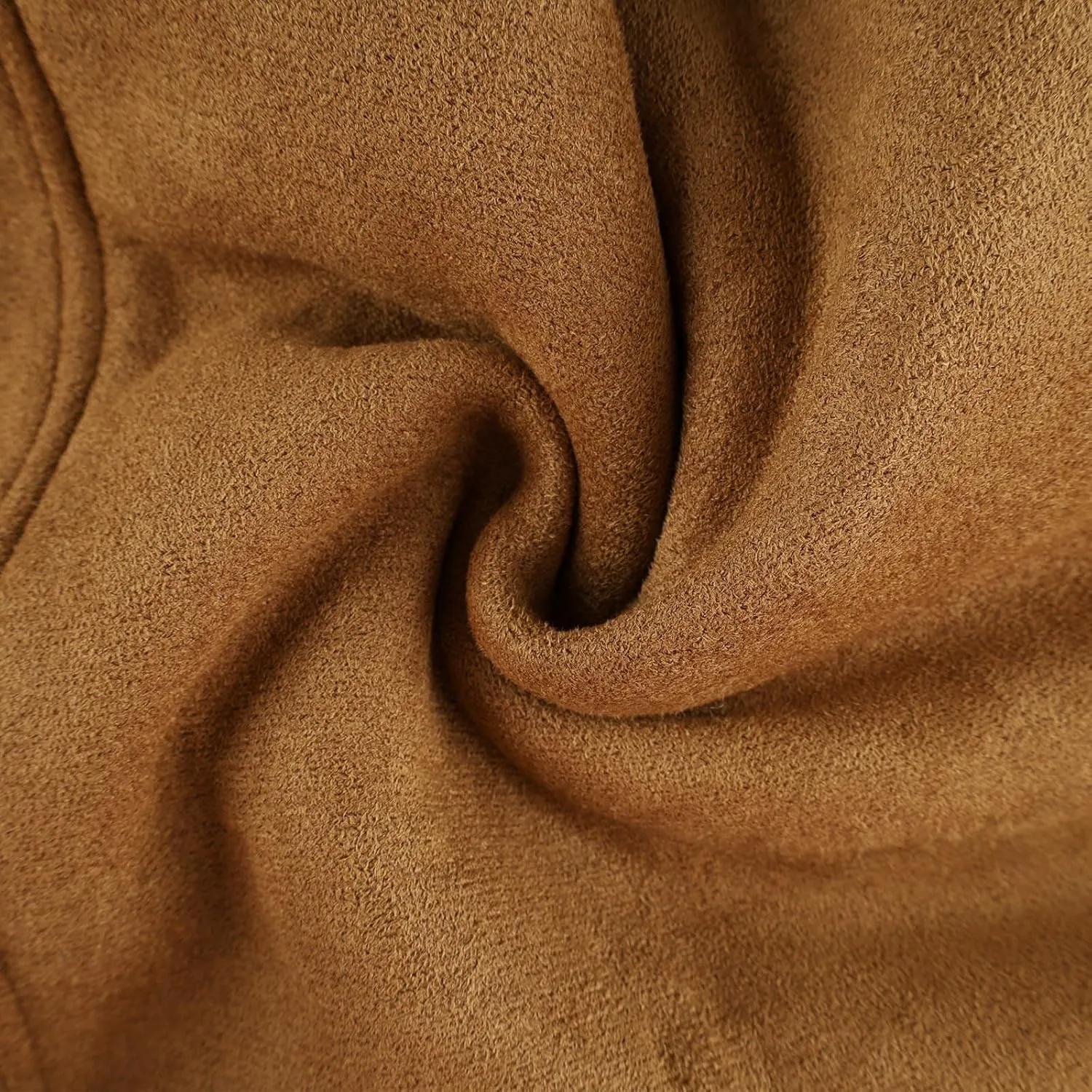 Men's Sherpa Lined Suede Jacket Winter Warm Motorcycle Trucker Coat
