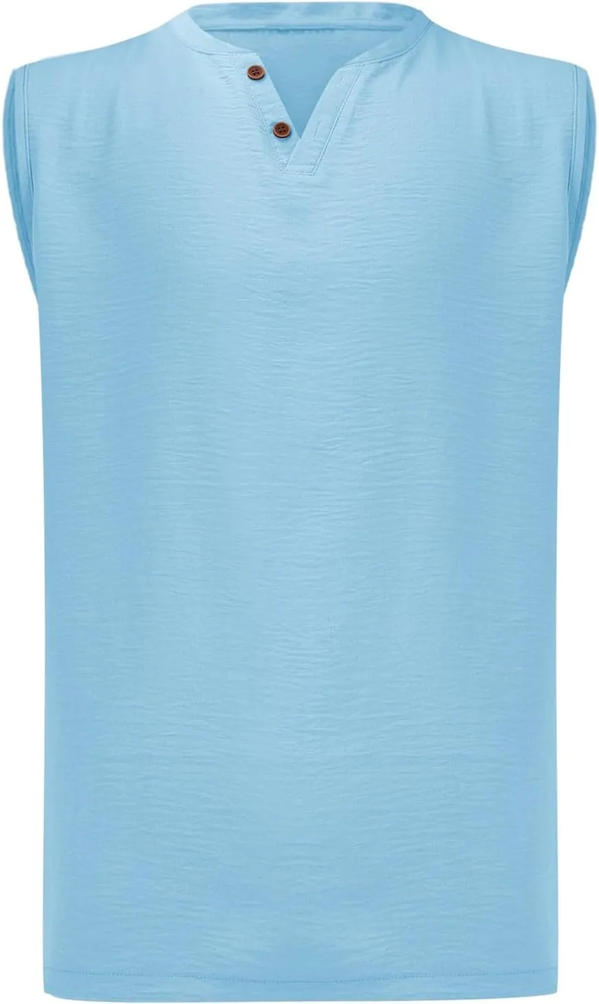 Men's Sleeveless Tank Tops Trendy V Neck Muscle Cut Off Shirts Quick Dry Gym Running Workout Bodybuilding Shirt Summer