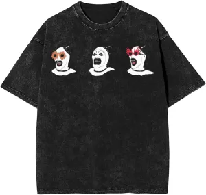 Men's Streetwear Oversized Vintage T-Shirt Short-Sleeve Adult Teens