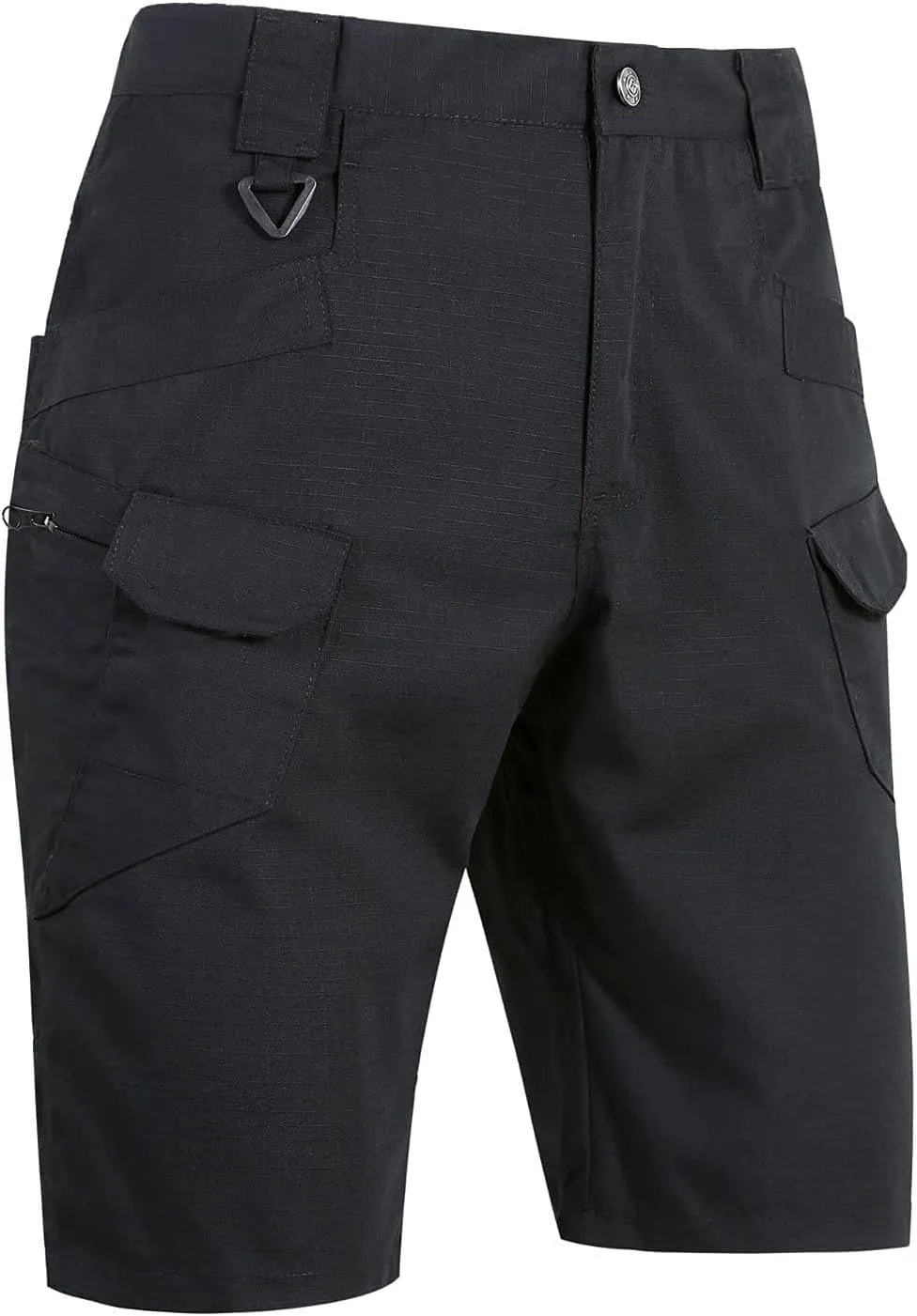 Men's Stretch Cargo Casual Elastic Waist Drawstring Lightweight Shorts Relaxed Summer Short with Multi Pockets