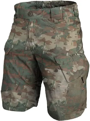 Men's Stretch Cargo Casual Elastic Waist Drawstring Lightweight Shorts Relaxed Summer Short with Multi Pockets
