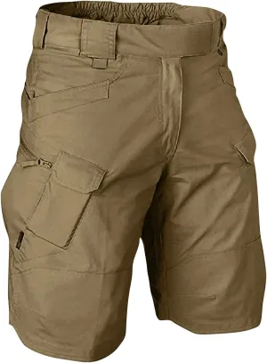 Men's Stretch Cargo Casual Elastic Waist Drawstring Lightweight Shorts Relaxed Summer Short with Multi Pockets