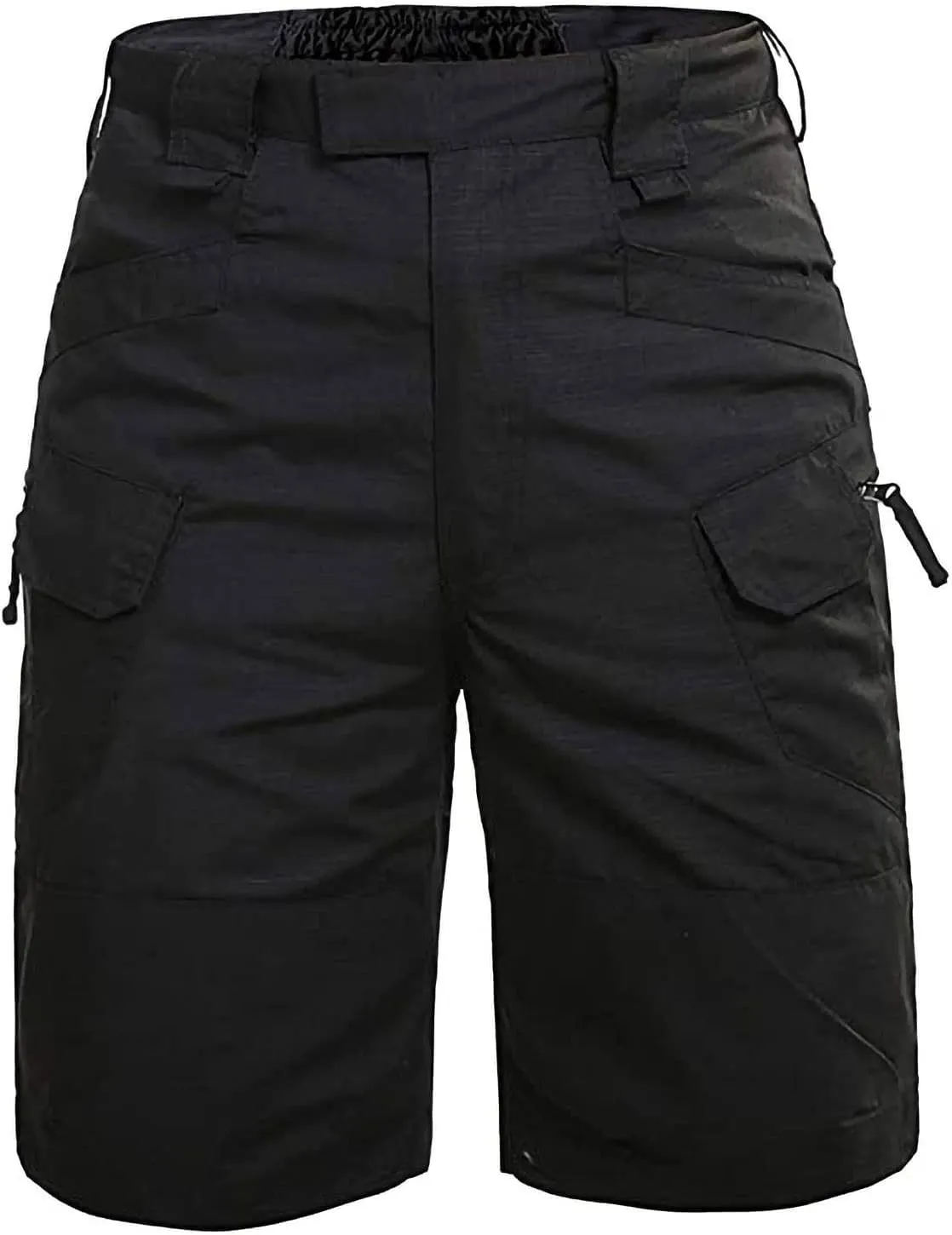 Men's Stretch Cargo Casual Elastic Waist Drawstring Lightweight Shorts Relaxed Summer Short with Multi Pockets