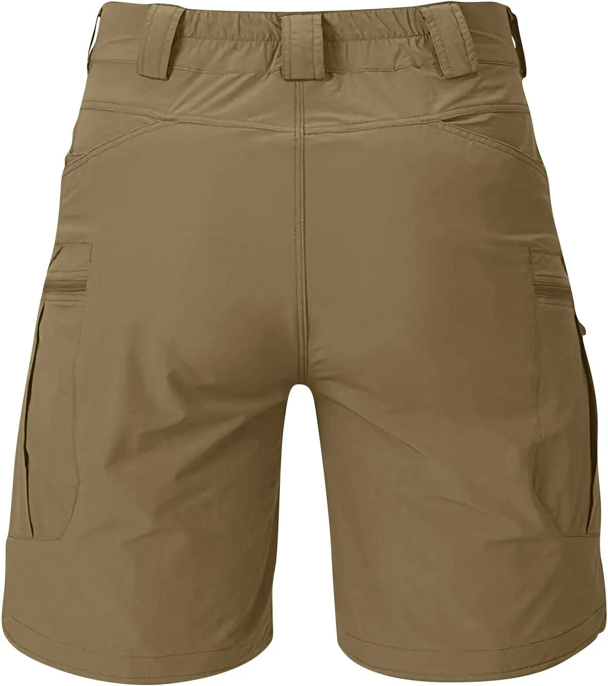 Men's Stretch Cargo Casual Elastic Waist Drawstring Lightweight Shorts Relaxed Summer Short with Multi Pockets