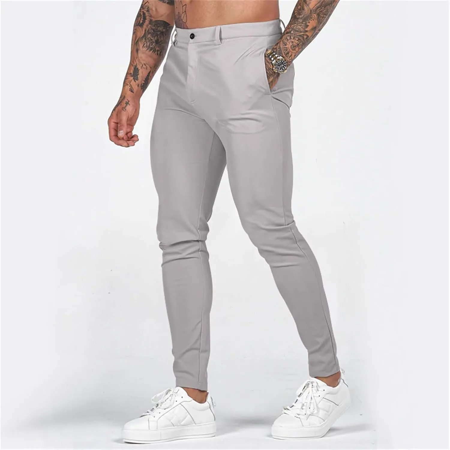 Mens Stretch Dress Pants Slim Fit Corduroy Trousers Mens Skinny Corduroy Pants for Young Men Hiking Cargo Shorts Men