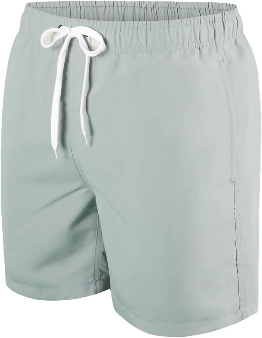 Men's Sweat Shorts Athletic Shorts 7 Inch Workout Gym Running Elastic Waist Drawstring Quick Dry Beach Shorts