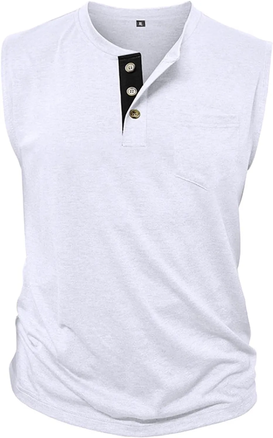 Mens Tank Tops Quick Dry Bodybuilding Gym Workout Muscle Cut Off Shirt Vests Athletic Fitness Sleeveless Henley Shirts
