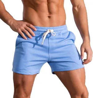 Muscularfit Mens Sweat Shorts Outdoor Sport Gym Athletic Shorts Comfortable Drawstring Fitness Sport Shorts with Pockets