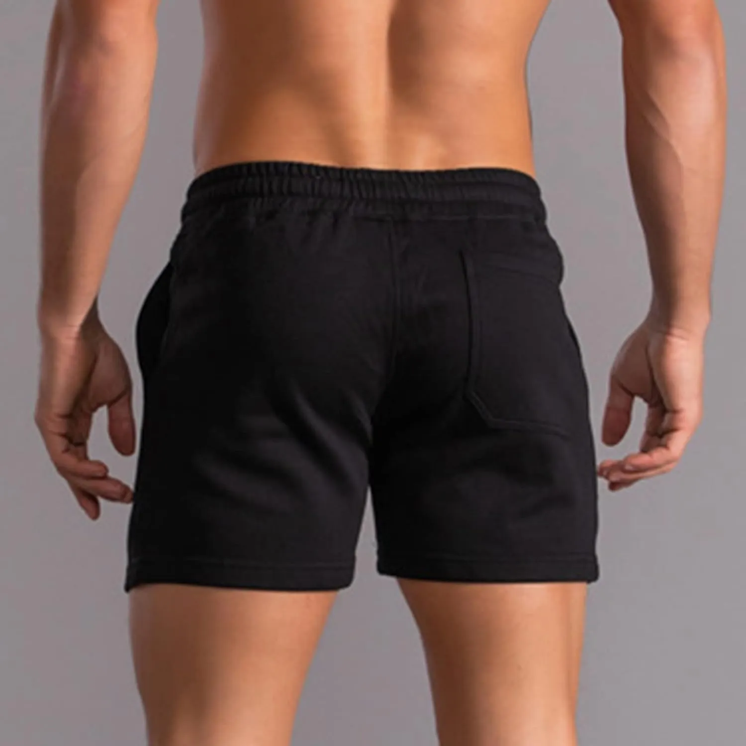 Muscularfit Mens Sweat Shorts Outdoor Sport Gym Athletic Shorts Comfortable Drawstring Fitness Sport Shorts with Pockets