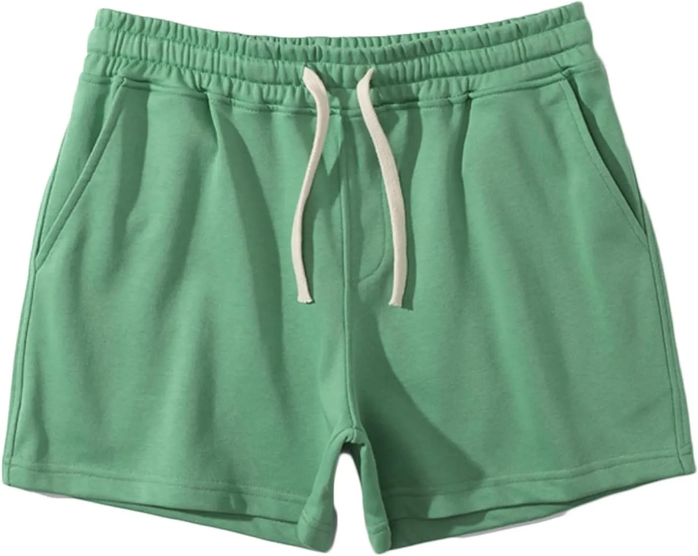 Muscularfit Mens Sweat Shorts Outdoor Sport Gym Athletic Shorts Comfortable Drawstring Fitness Sport Shorts with Pockets