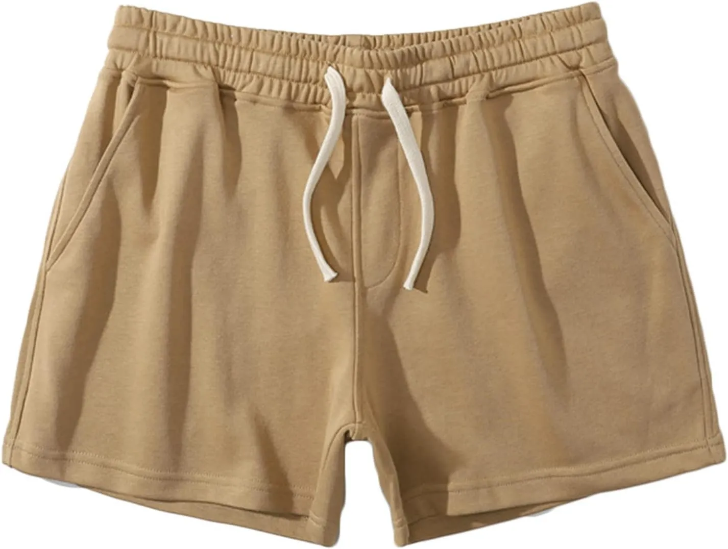 Muscularfit Mens Sweat Shorts Outdoor Sport Gym Athletic Shorts Comfortable Drawstring Fitness Sport Shorts with Pockets