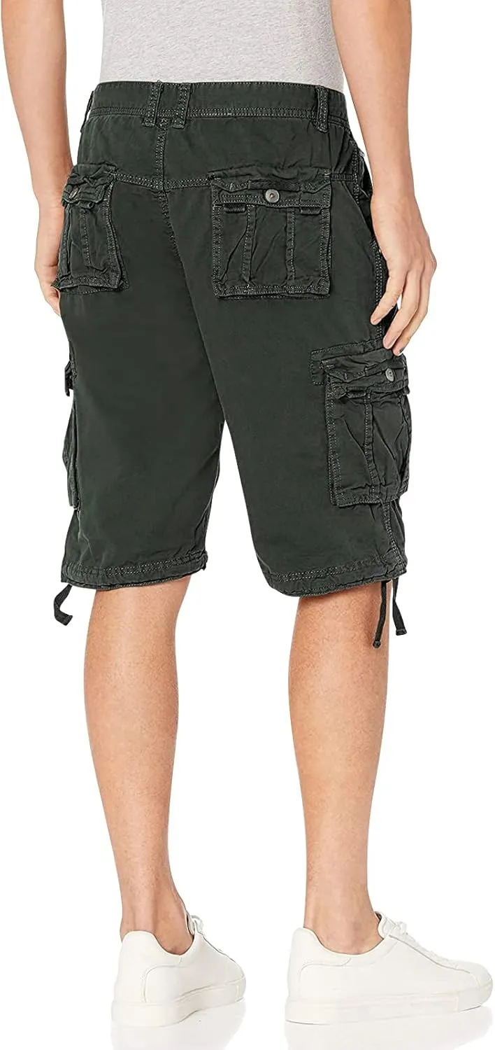 OCHENTA Men's Loose Fit Cargo Shorts with Multi Pockets