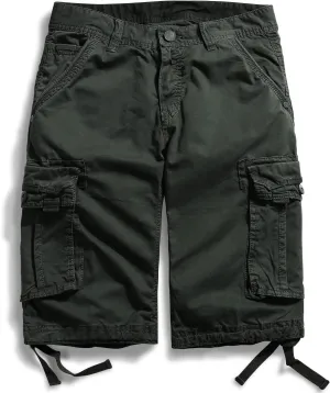 OCHENTA Men's Loose Fit Cargo Shorts with Multi Pockets