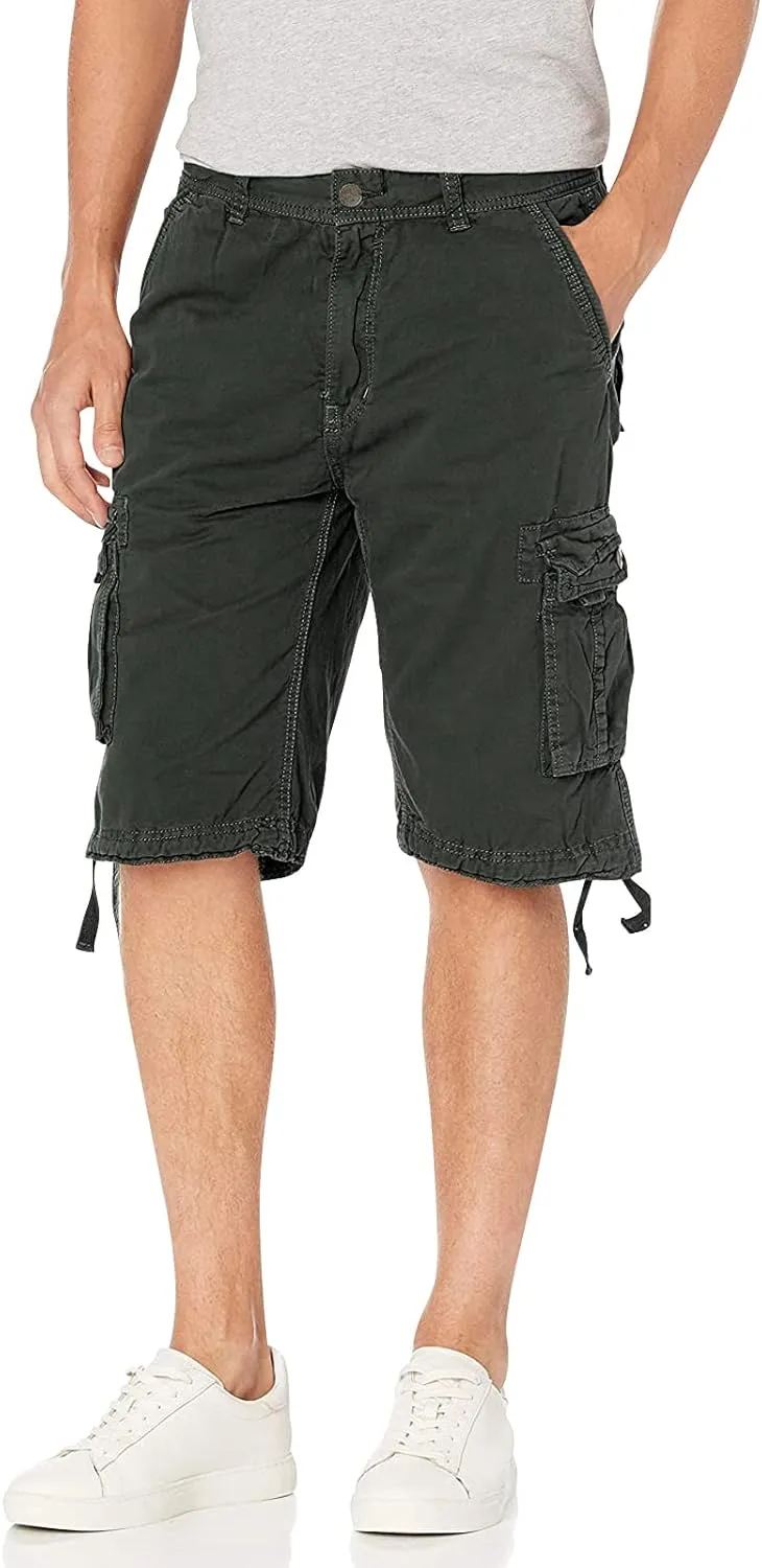 OCHENTA Men's Loose Fit Cargo Shorts with Multi Pockets