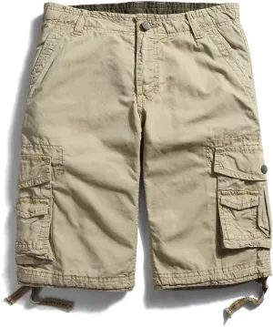 OCHENTA Men's Loose Fit Cargo Shorts with Multi Pockets