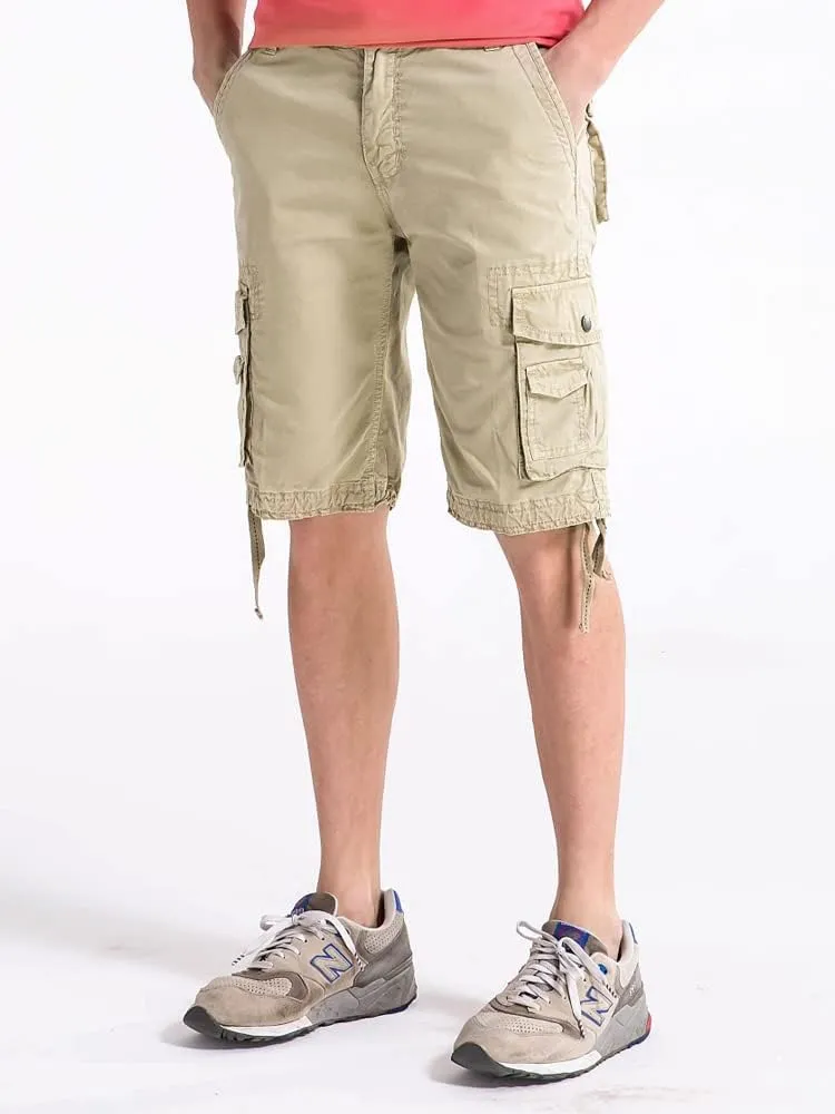 OCHENTA Men's Loose Fit Cargo Shorts with Multi Pockets