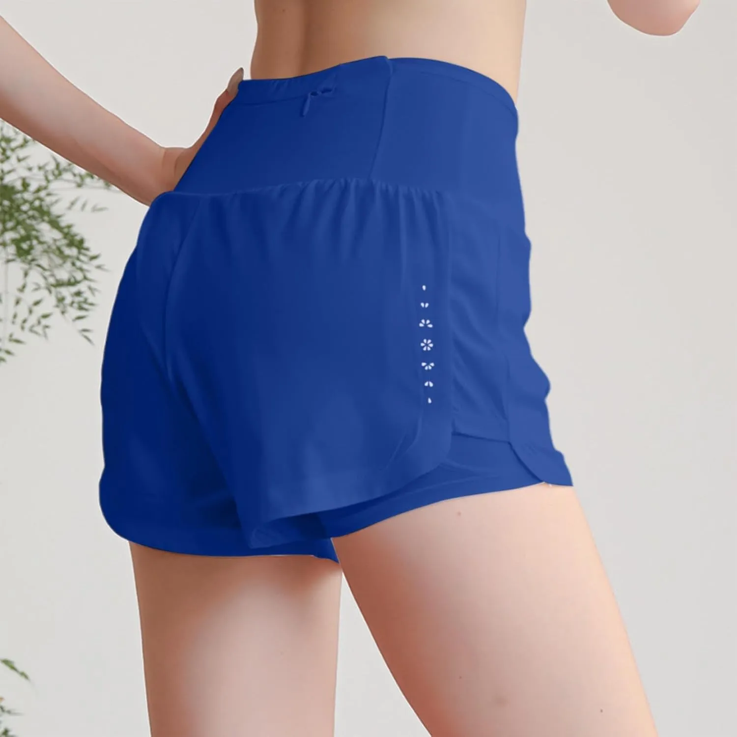 Oplxuo Womens Athletic Shorts Basic Running Shorts Lightweight Quick Dry Gym Workout Shorts