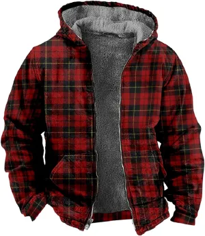 Outdoor Winter Jacket for Men Trucker Hunting Heavyweight Jackets Flannel Shirts Hiking Cycling Running Coats