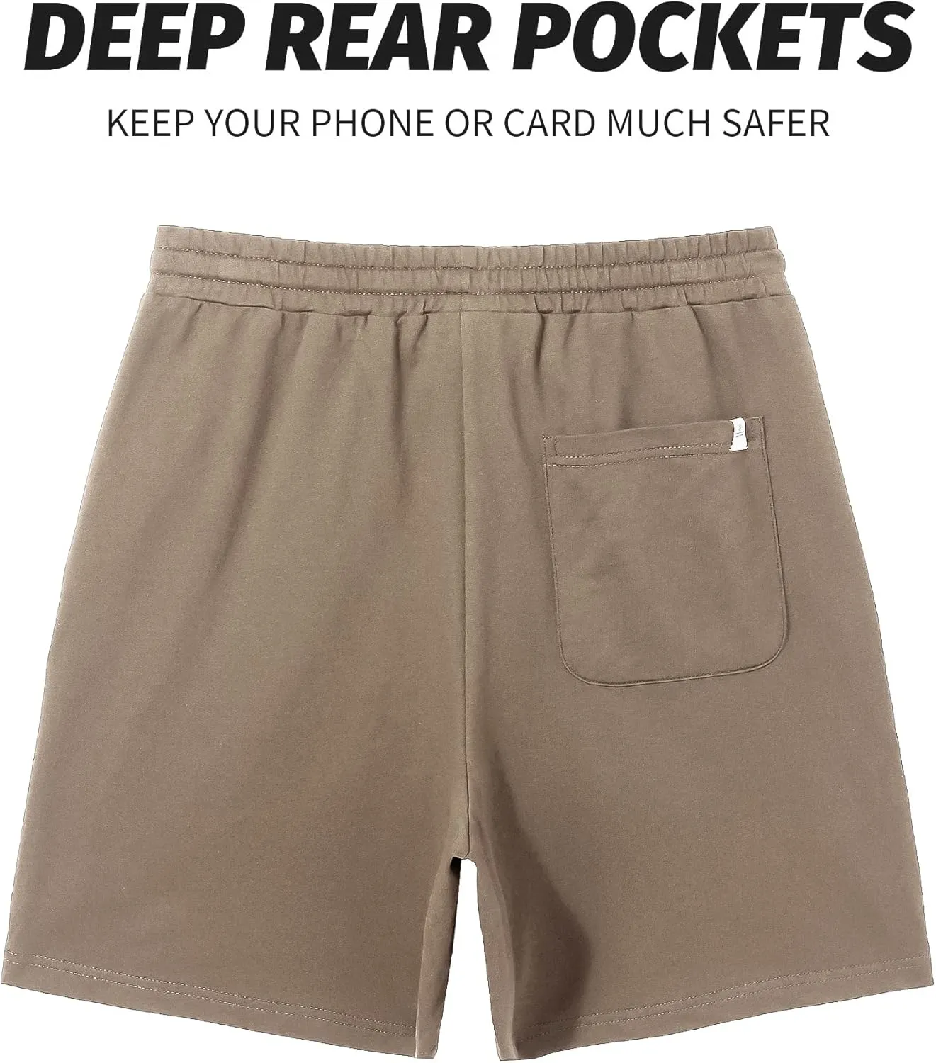 Pioneer Camp Sweat Shorts for Men 5 Inch Inseam Shorts Athletic Gym Workout Casual Cotton Shorts for Running Pajama Lounge