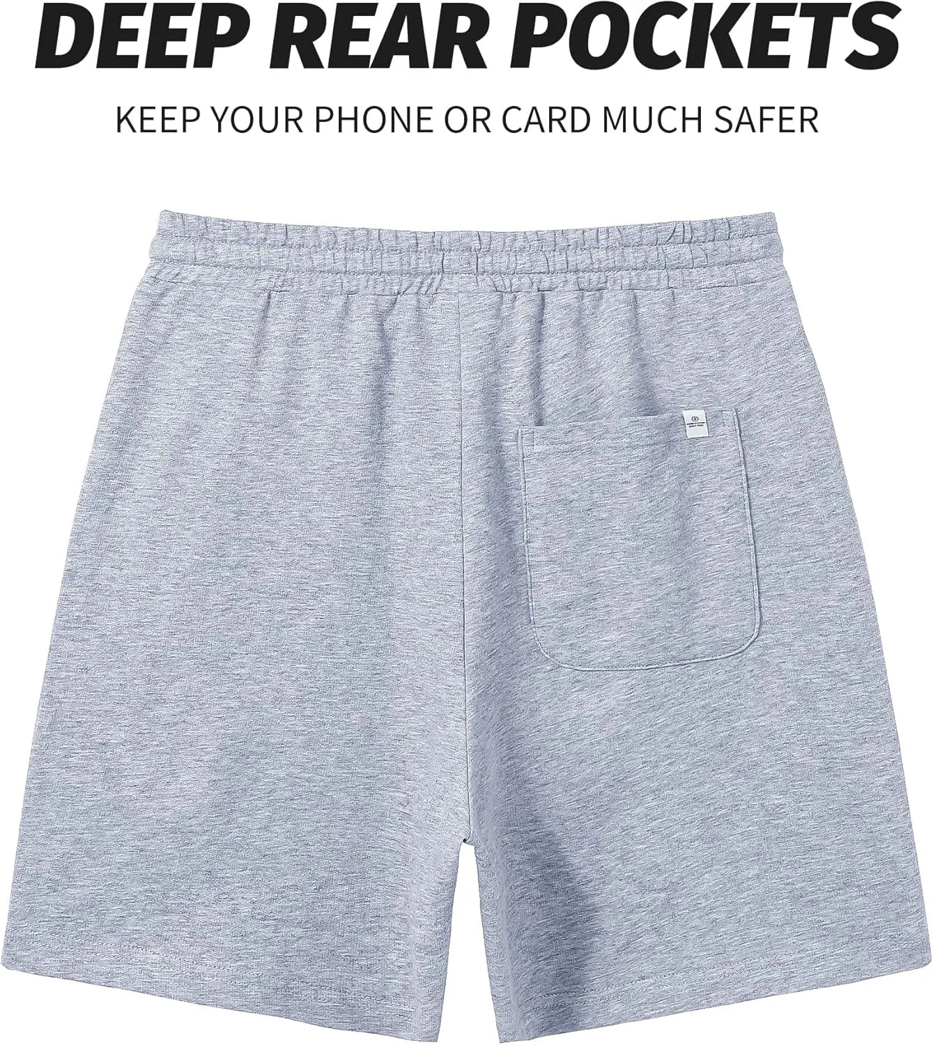 Pioneer Camp Sweat Shorts for Men 5 Inch Inseam Shorts Athletic Gym Workout Casual Cotton Shorts for Running Pajama Lounge