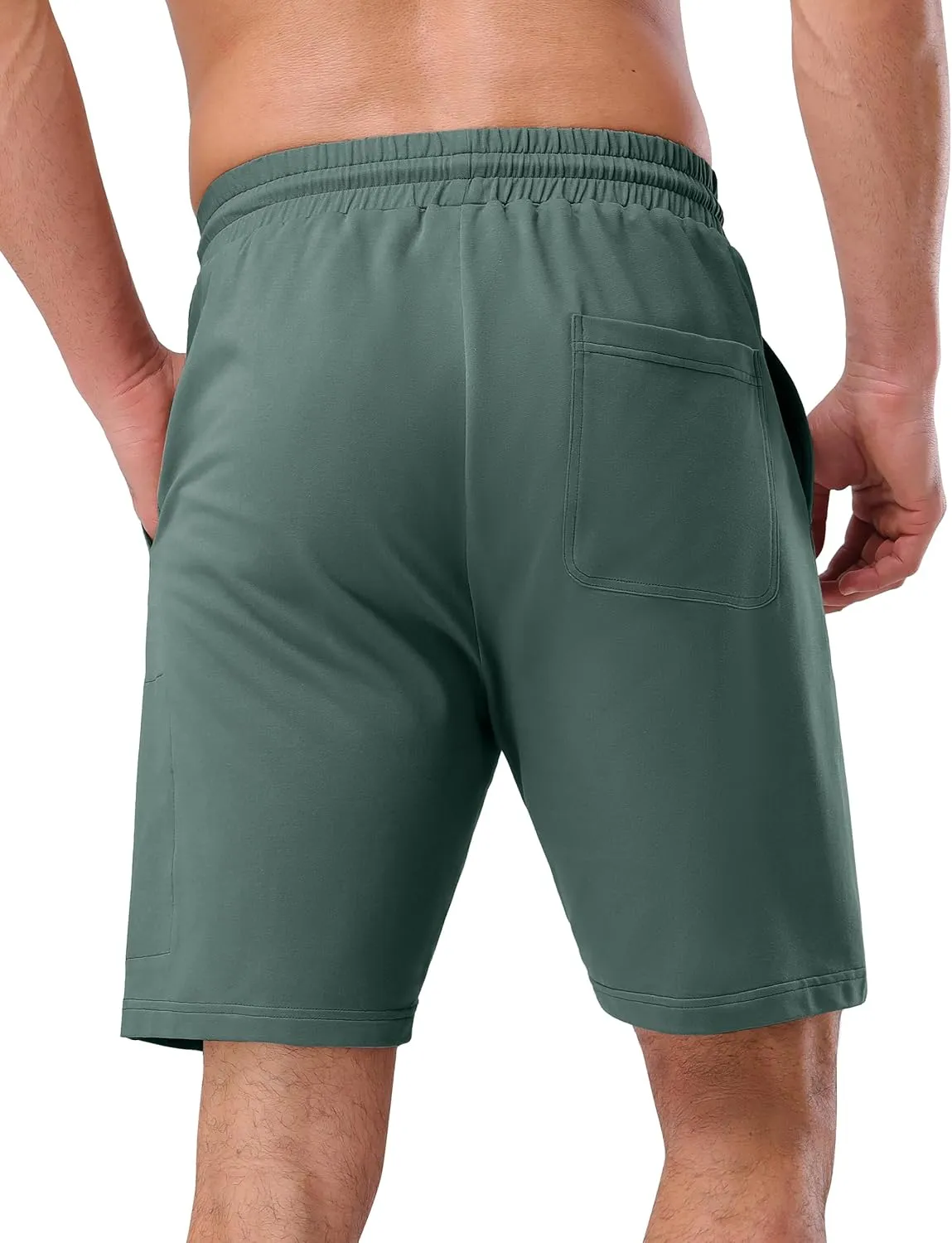 Pioneer Camp Sweat Shorts for Men 7" Inseam Cotton Athletic Casual Shorts with 4 Pockets for Gym Workout Lounge Summer Shorts
