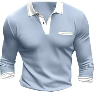 Polo Shirts for Men Zippered Long Sleeved Shirt Mens Sun Shirts Long Sleeve Purple Flannel Navy Blue Pants
