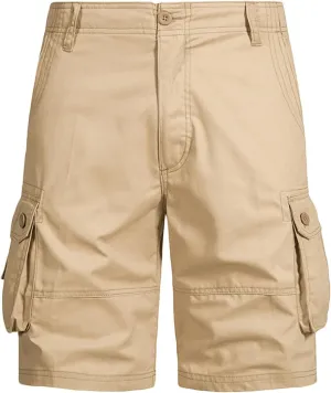 Quick Dry Hiking Shorts Men's Cargo Casual Outdoor Tactical Bermuda Shorts Lightweight Summer Short with Side Pockets
