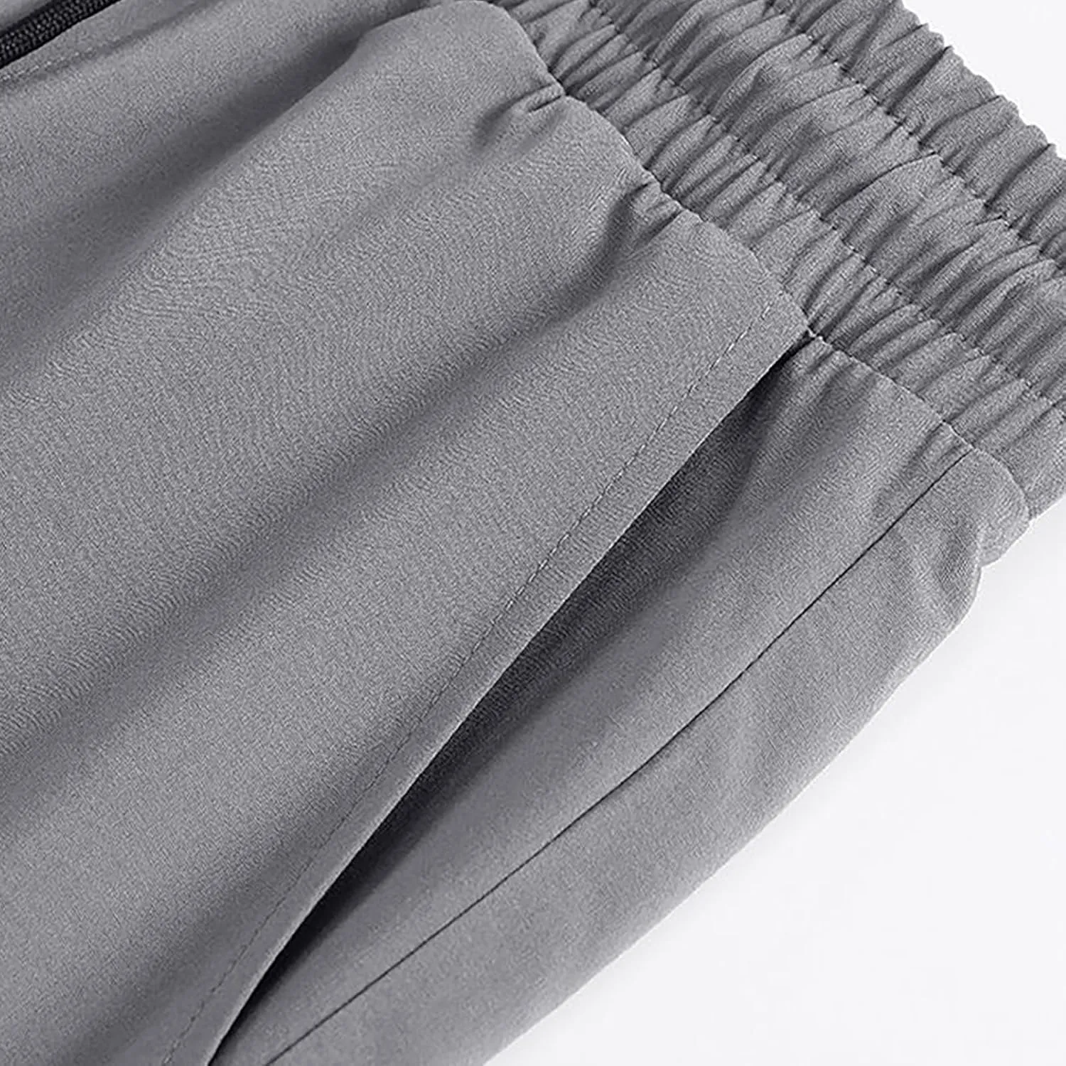 Quick Dry Ice Silk Shorts for Men Elastic Waist Athletic Breathable Shorts