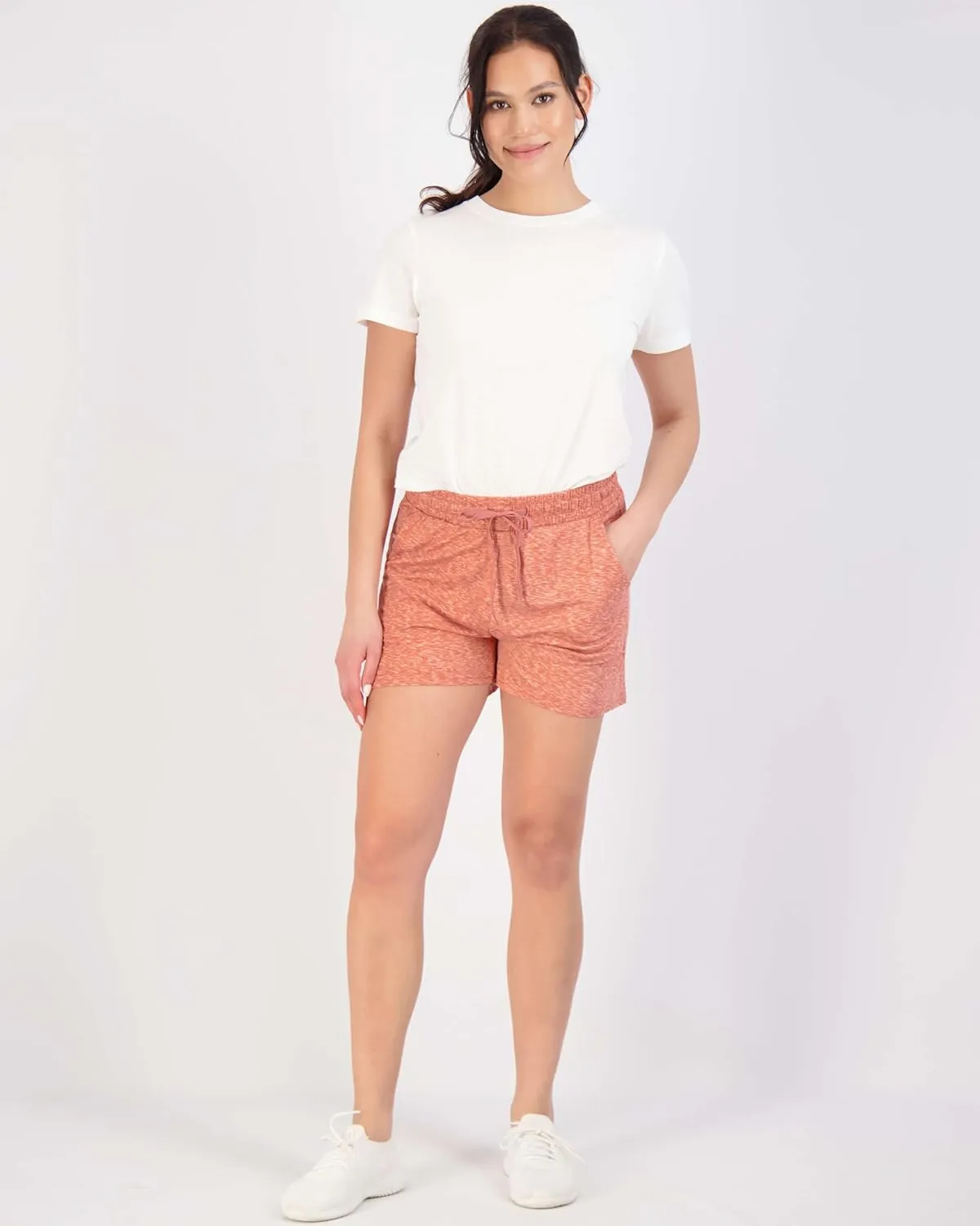 Real Essentials 3 Pack: Womens Ultra-Soft Athletic Lounge Casual Sweat Shorts with Pockets (Available in Plus Size)