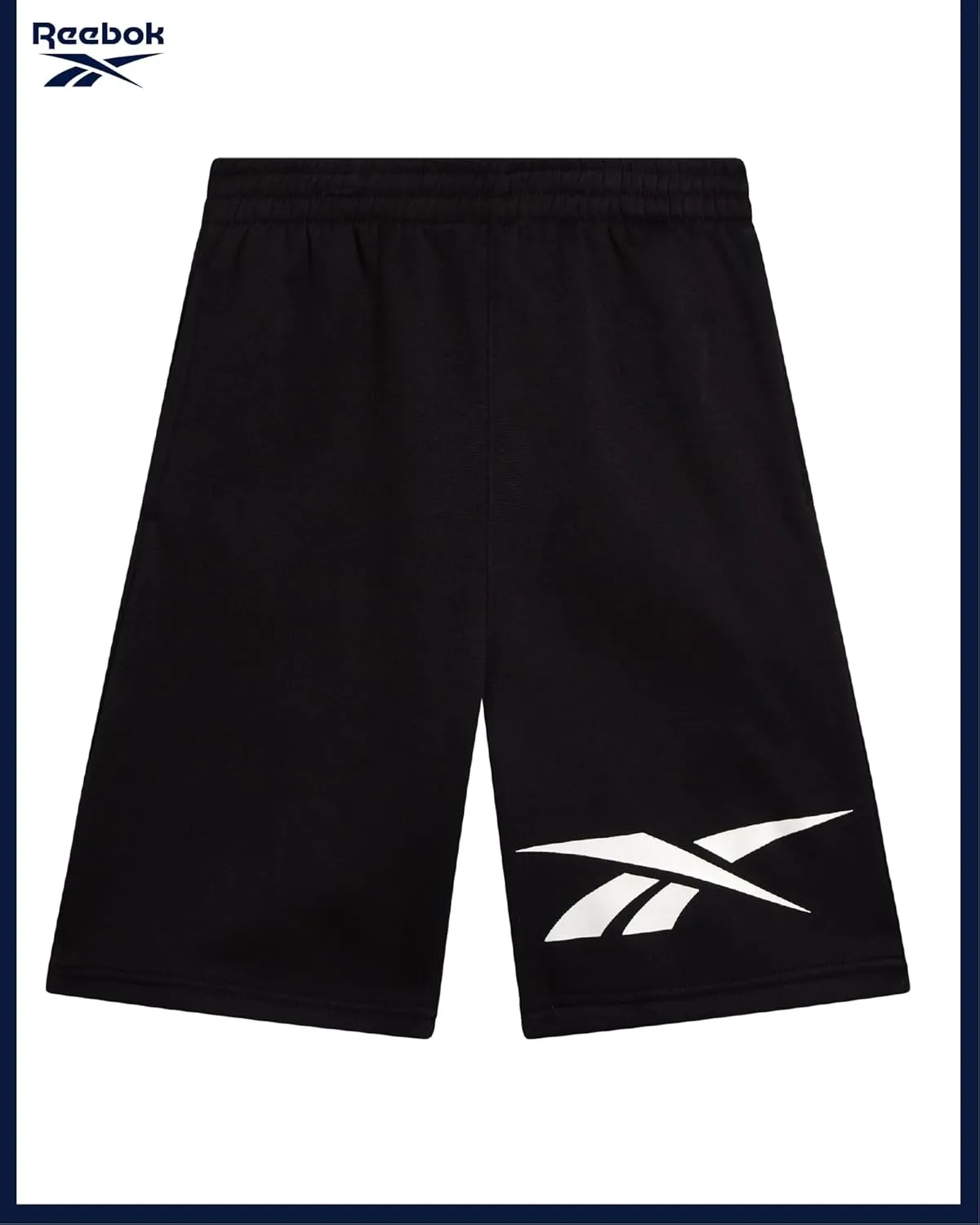 Reebok Boys Athletic Shorts - 2 Pack Active Performance French Terry Sweat Shorts for Basketball, Gym, Running (Sizes: 8-20)