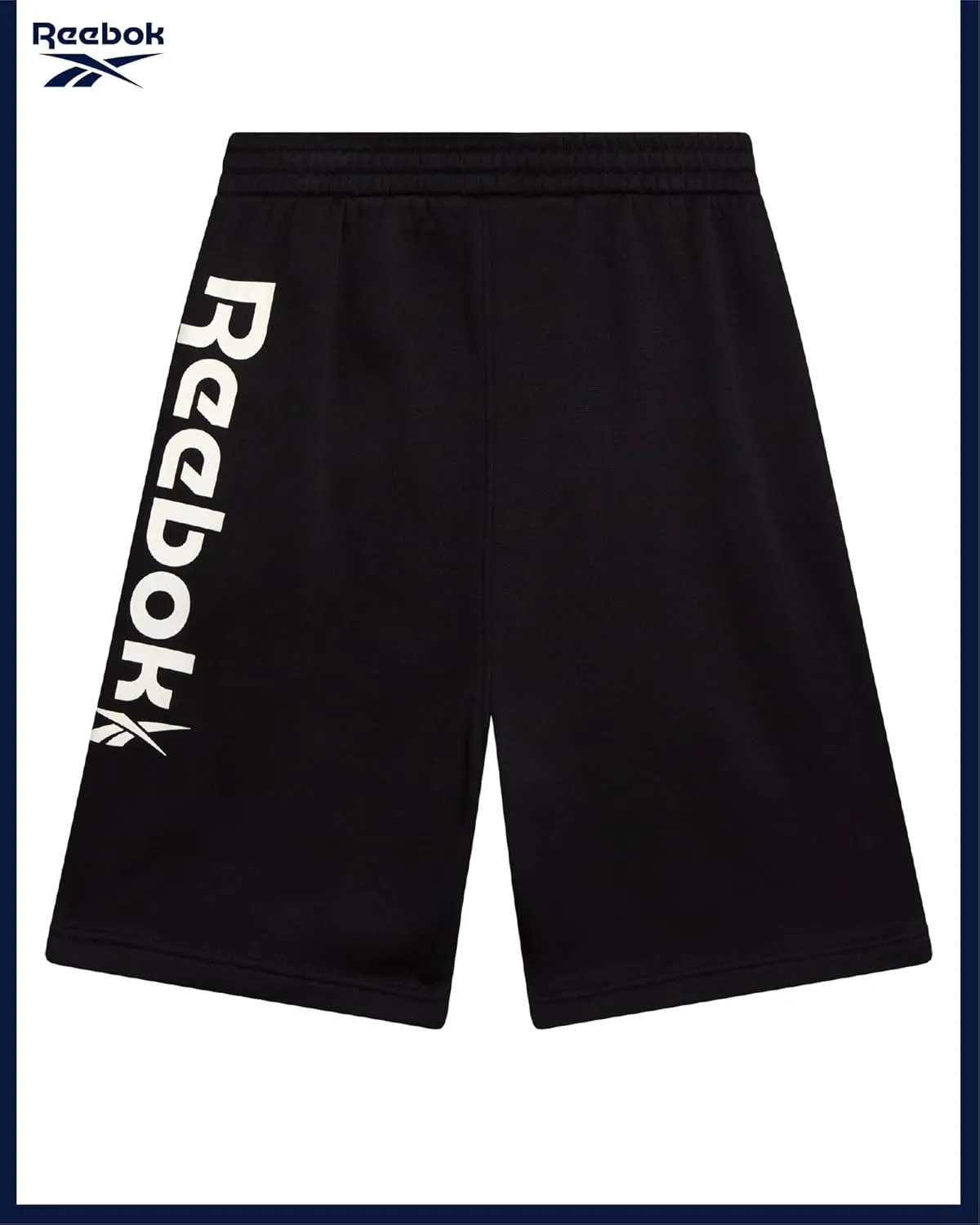 Reebok Boys Athletic Shorts - 2 Pack Active Performance French Terry Sweat Shorts for Basketball, Gym, Running (Sizes: 8-20)