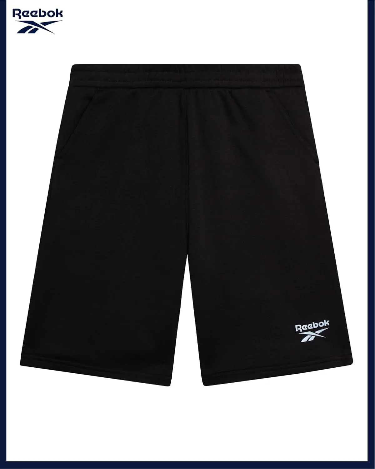 Reebok Boys Athletic Shorts - 2 Pack Active Performance French Terry Sweat Shorts for Basketball, Gym, Running (Sizes: 8-20)