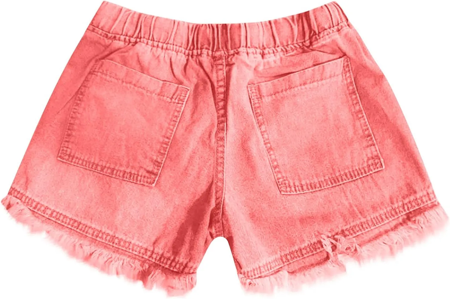 Ripped Denim Shorts for Women Trendy 2025 Summer Frayed Raw Hem Skinny Jean Shorts Dressy Casual Stretchy Jeans