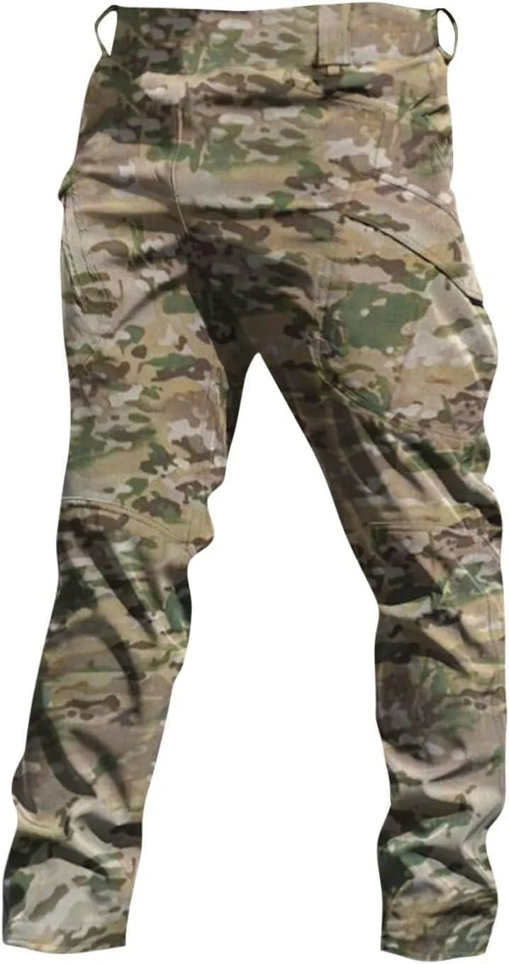 RTRDE Men's Outdoor Military Tactical Pants Lightweight Rip-Stop Casual Cargo Hiking Work Pants, M-3XL