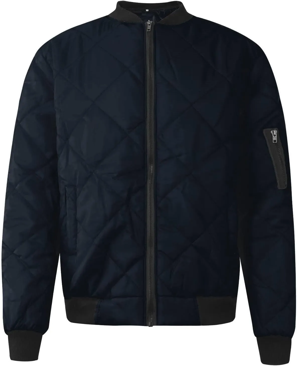 RTRDE Men's Varsity Jacket Bomber Jacket Lightweight Windbreaker Quilted Jacket Cool, L-3XL