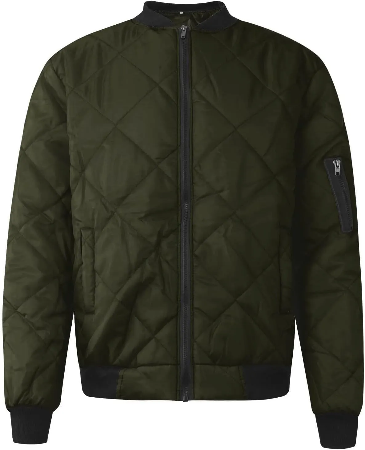 RTRDE Men's Varsity Jacket Bomber Jacket Lightweight Windbreaker Quilted Jacket Cool, L-3XL