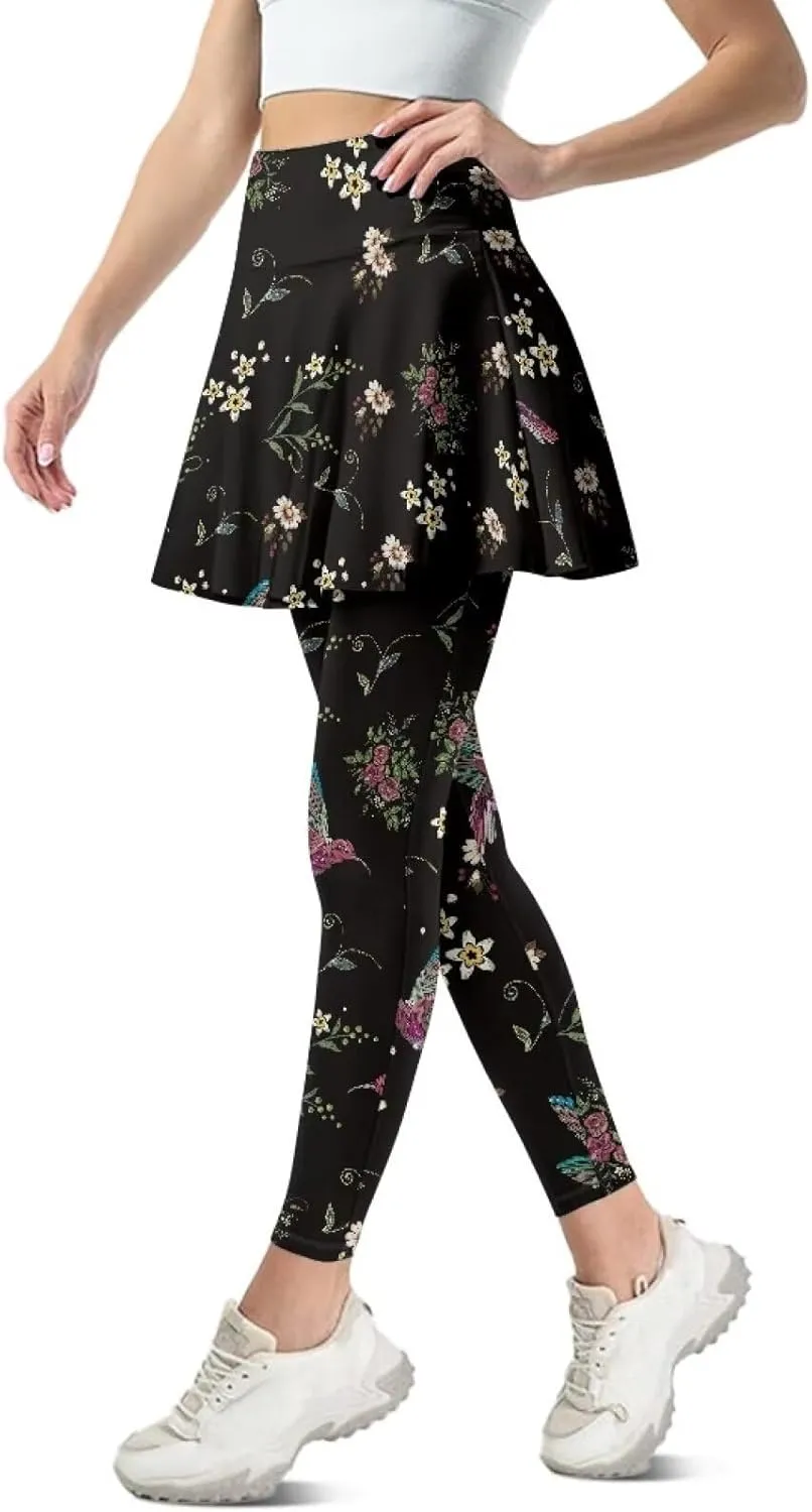 Skirted Leggings for Women Tennis Skirt with Leggings High Waisted Golf Skorts