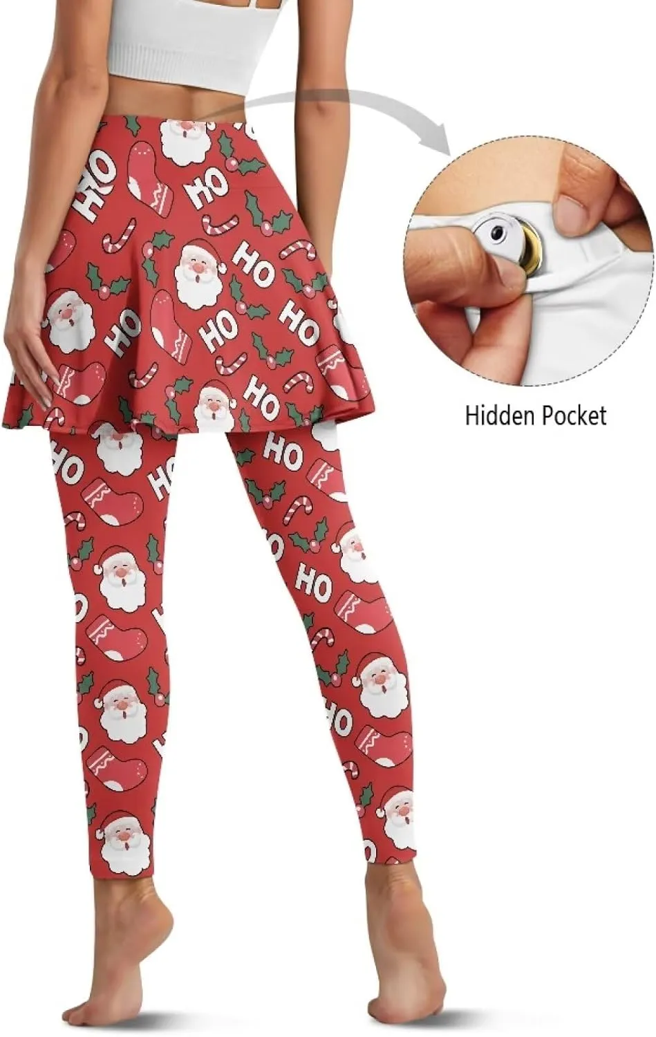 Skirted Leggings for Women Tennis Skirt with Leggings High Waisted Golf Skorts