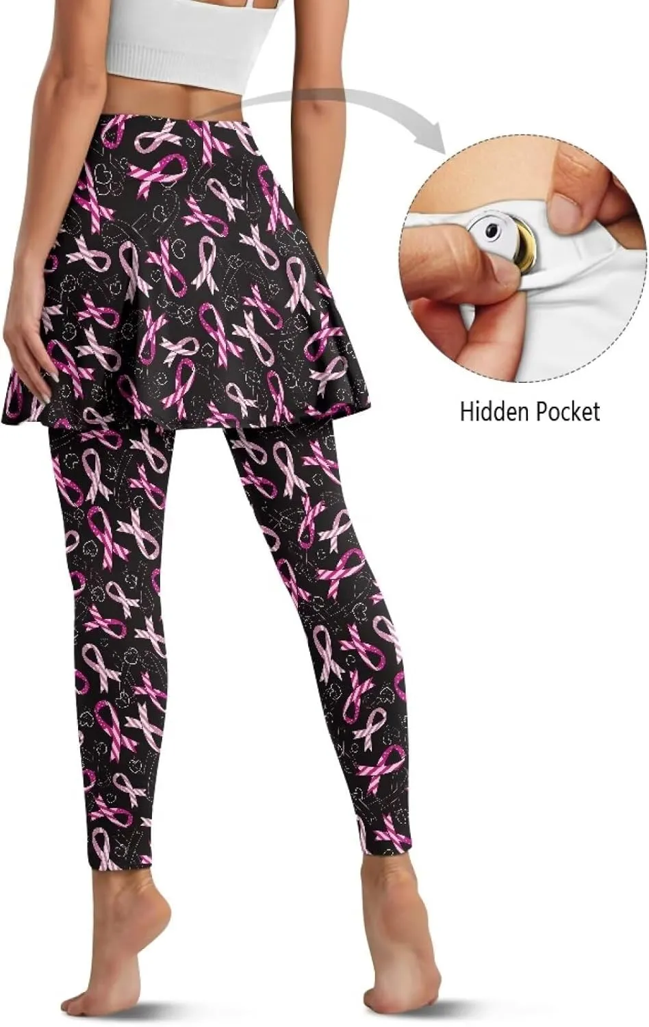 Skirted Leggings for Women Tennis Skirt with Leggings High Waisted Golf Skorts