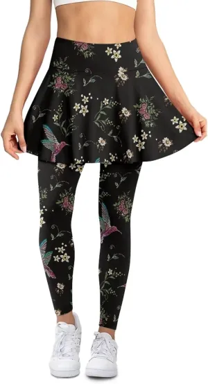 Skirted Leggings for Women Tennis Skirt with Leggings High Waisted Golf Skorts