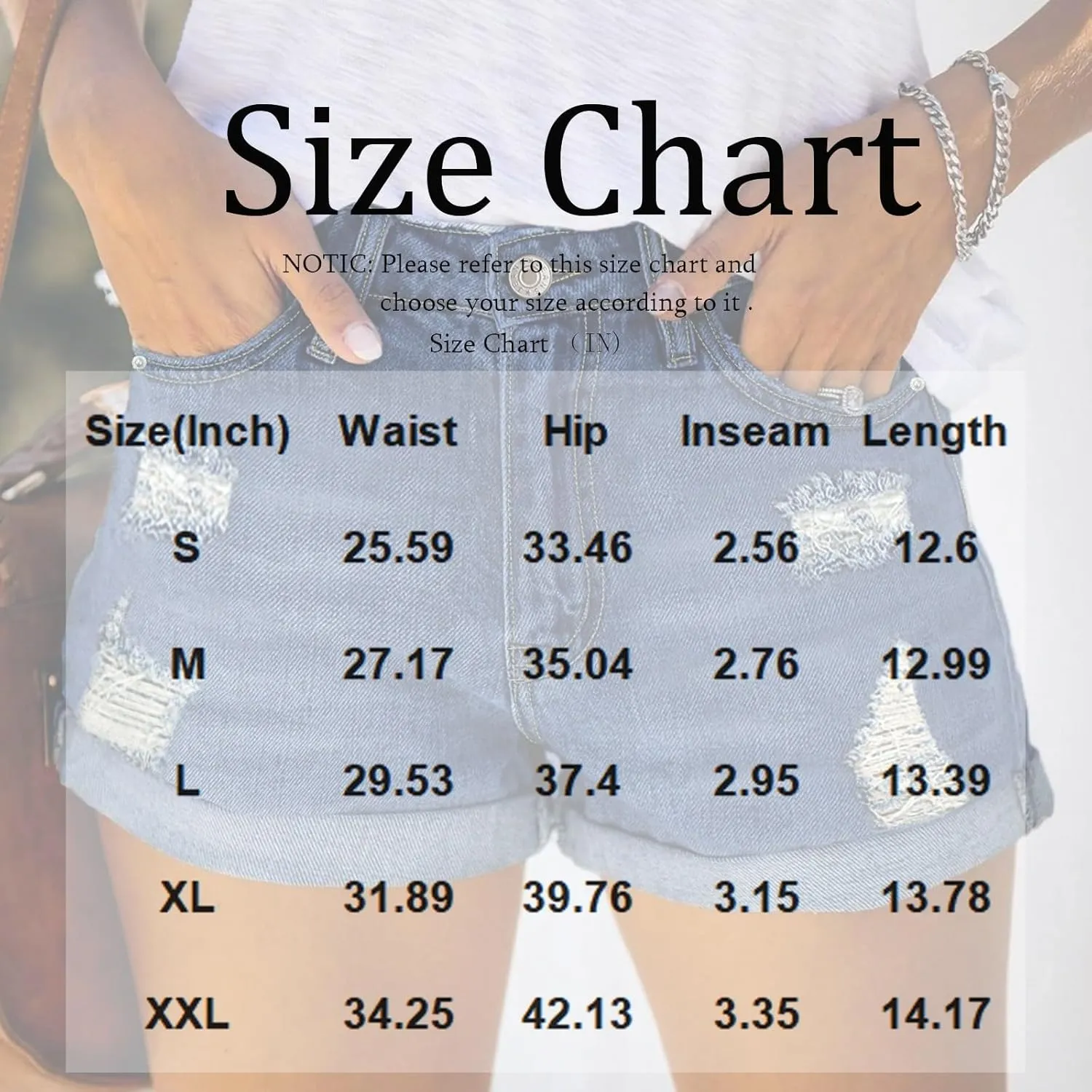 Stretch Denim Shorts Women High Waisted Pull On Loose Ripped Jean Shorts Raw Hem Cuffed Wide Leg Jorts with Pockets