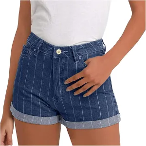 Summer Jean Shorts for Women High Waisted Cowboy Wear Pants Denim Shorts with Pockets